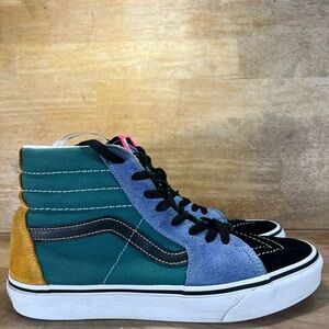 VANS Sk8 Hi Mix & Match SUEDE/Canvas Mens Size 8 Shoes Sneakers Multicolor
